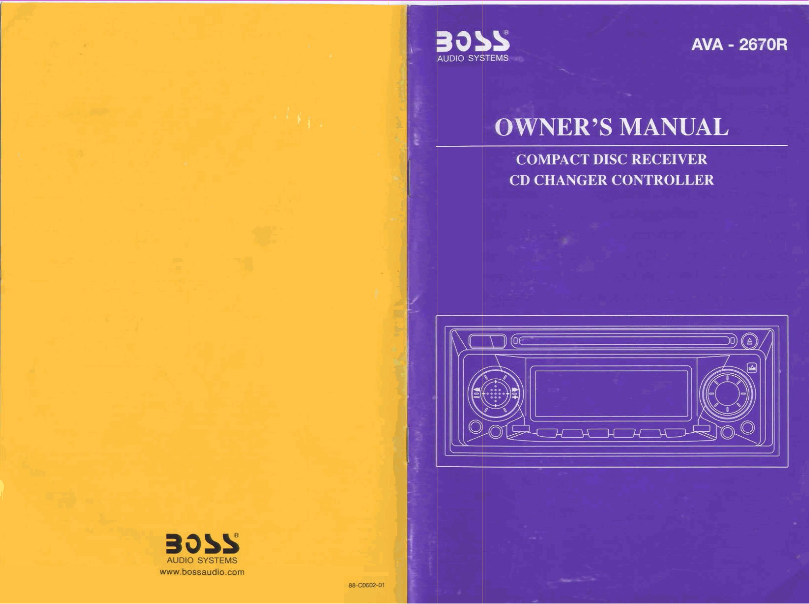 BOSS AVA-2670R User Manual