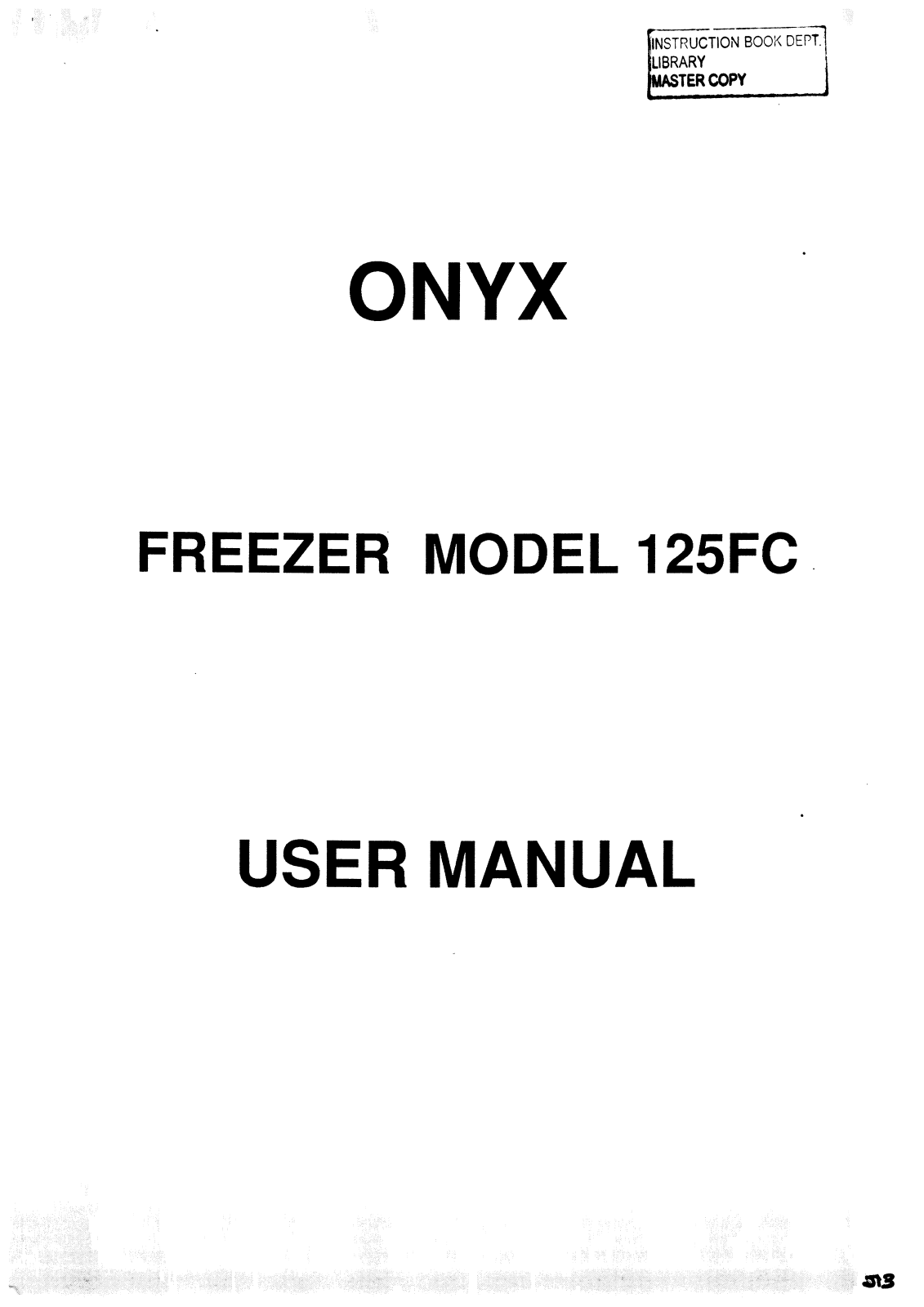 TRICITY BENDIX 125FC User Manual