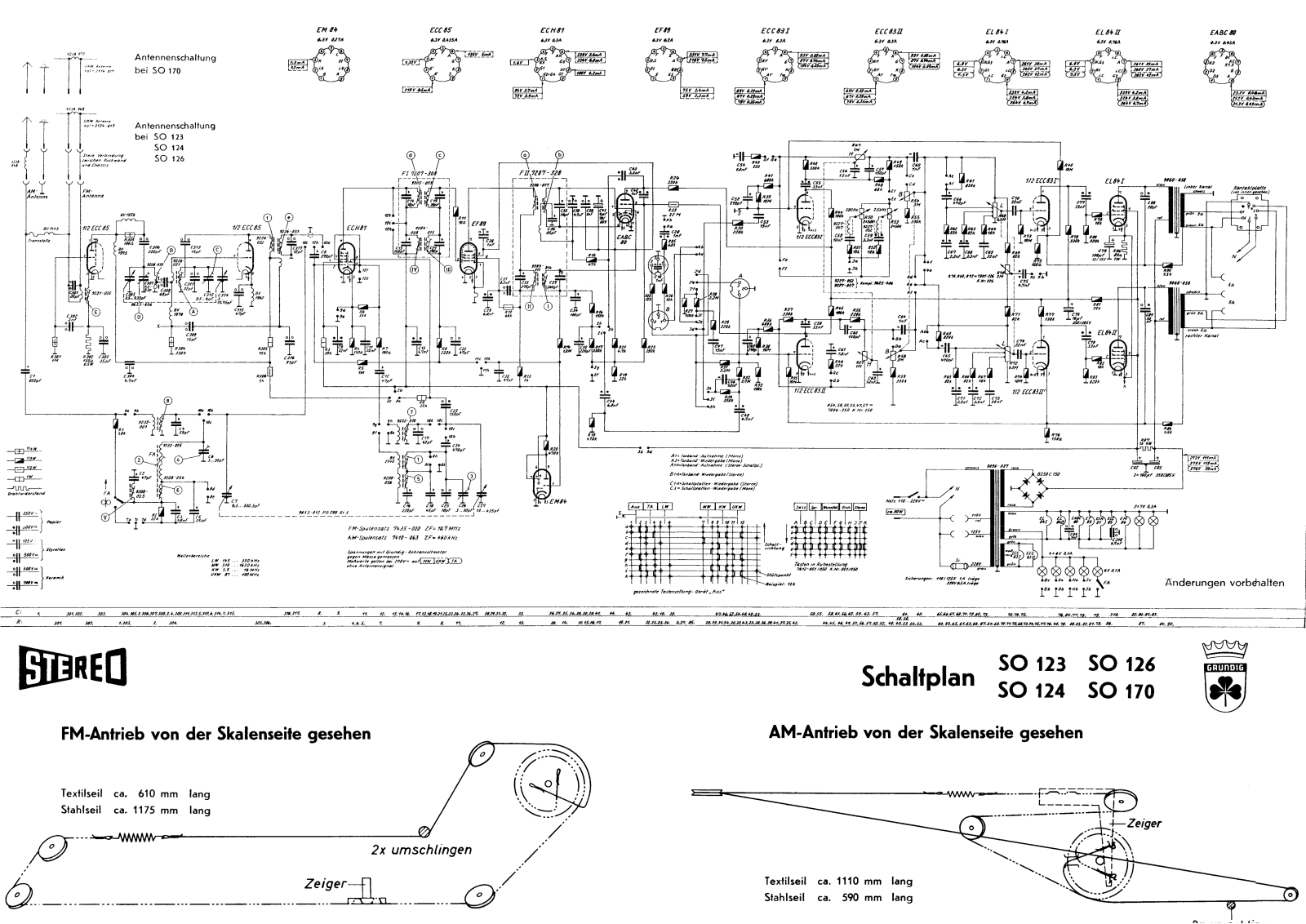 Grundig so123, so124, so126, so170 schematic