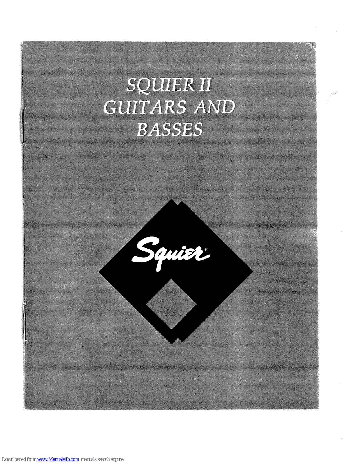 Squier II 33-6000, II 33-6200, II 33-6100 User Manual - ManualMachine.com