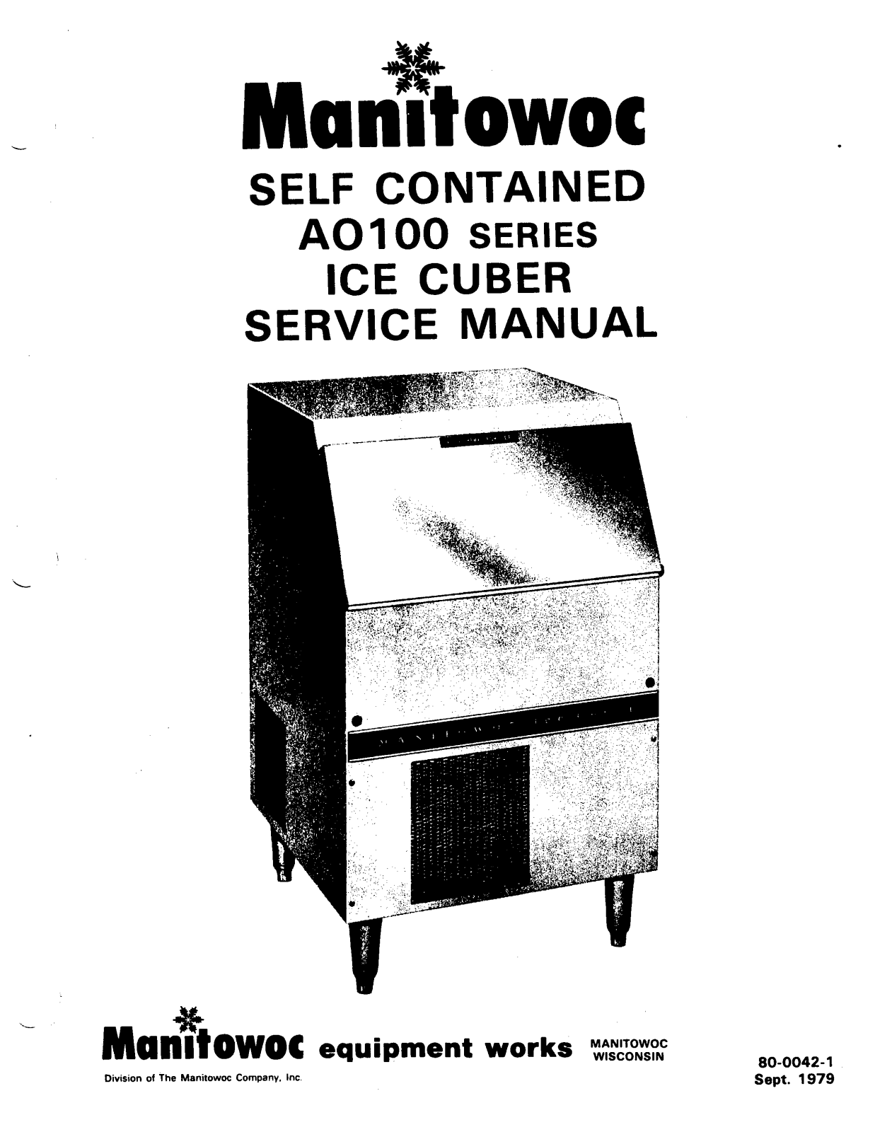 Manitowoc Ice AD0102A Service Manual