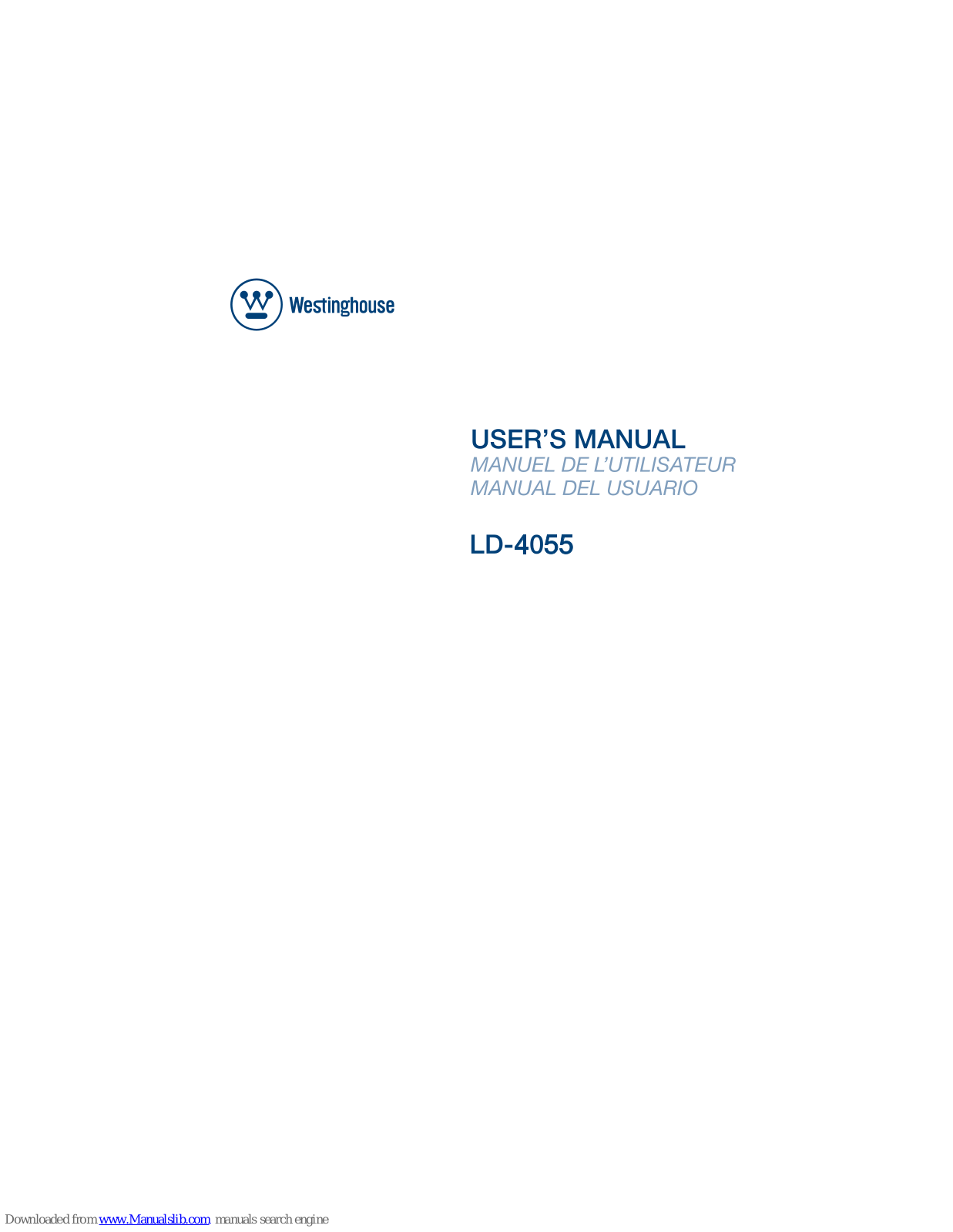 Westinghouse LD-4055 User Manual