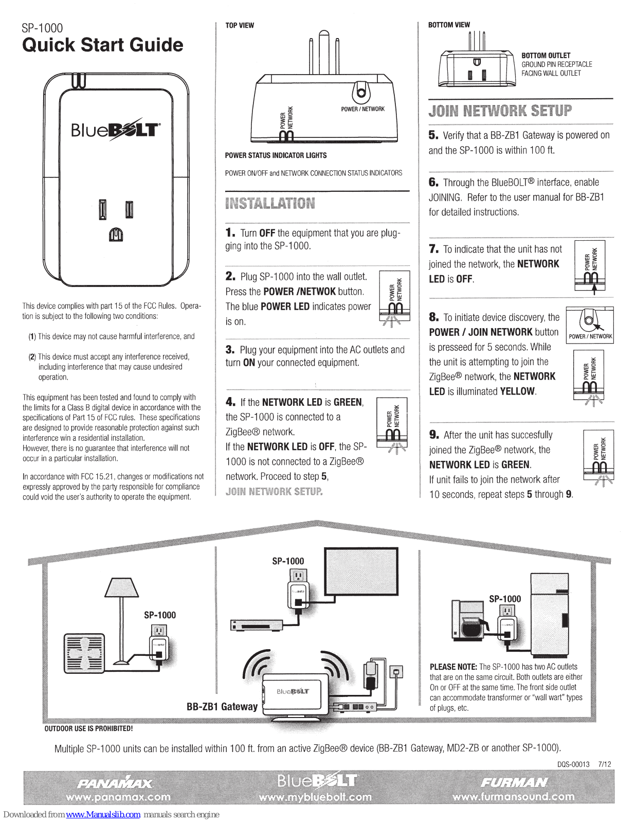 BlueBOLT SP-1000 Quick Start Manual - ManualMachine.com