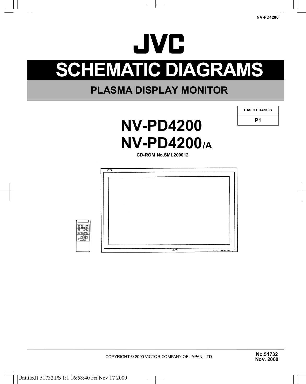 JVC NV-PD4200 Schematics