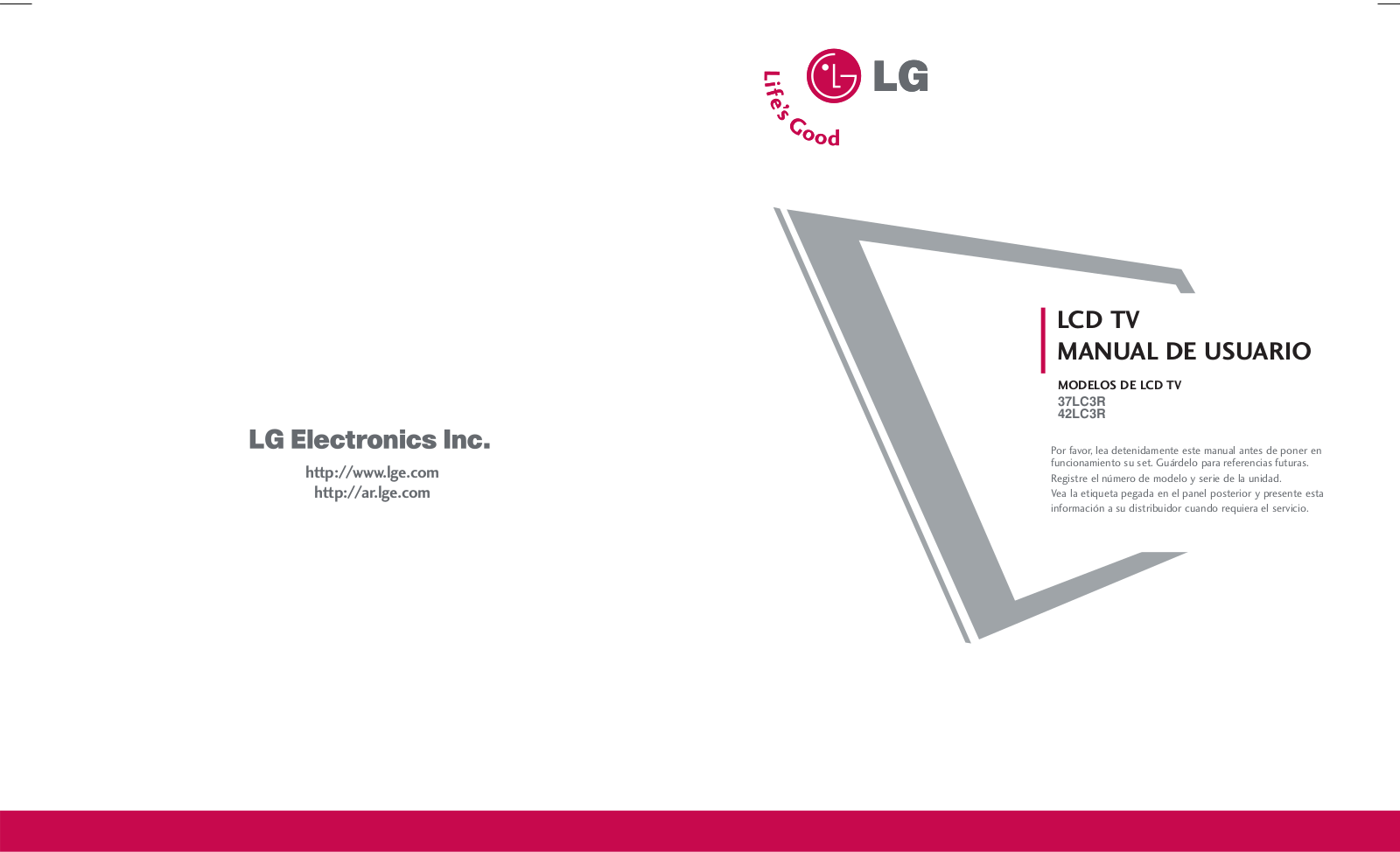 LG 37LC3R Owner's Manual