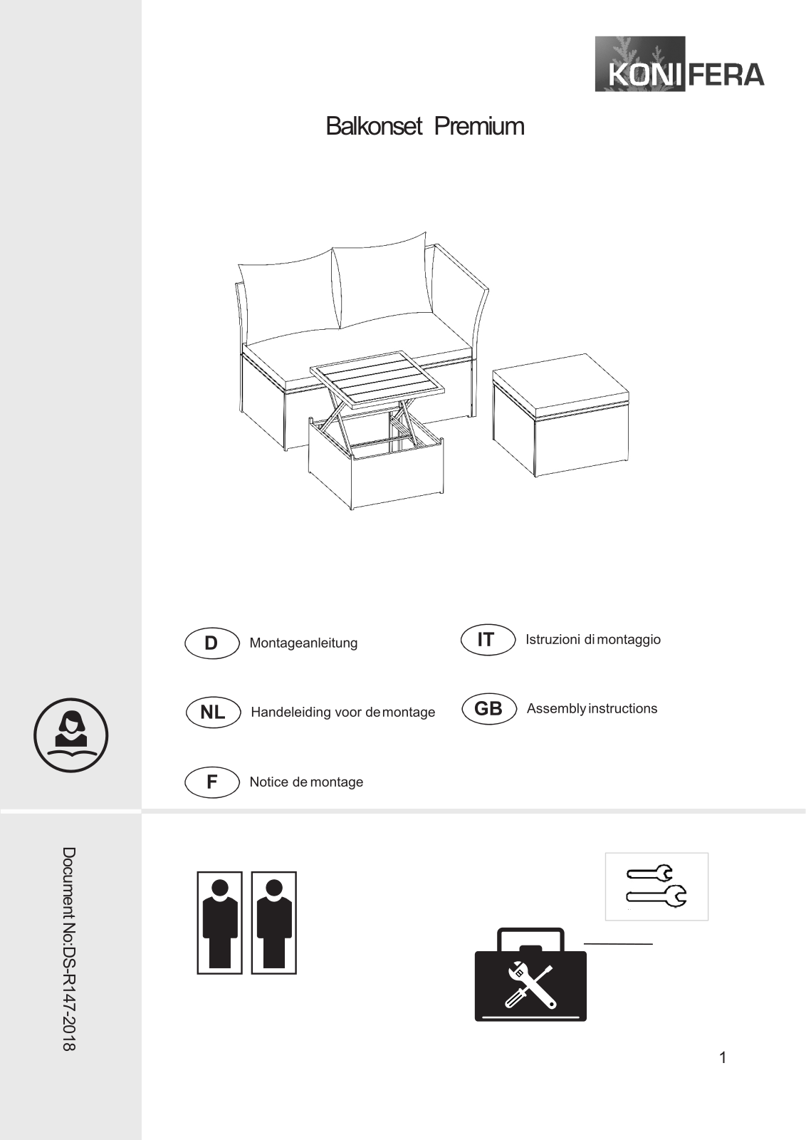 KONIFERA Marseille Premium Assembly instructions