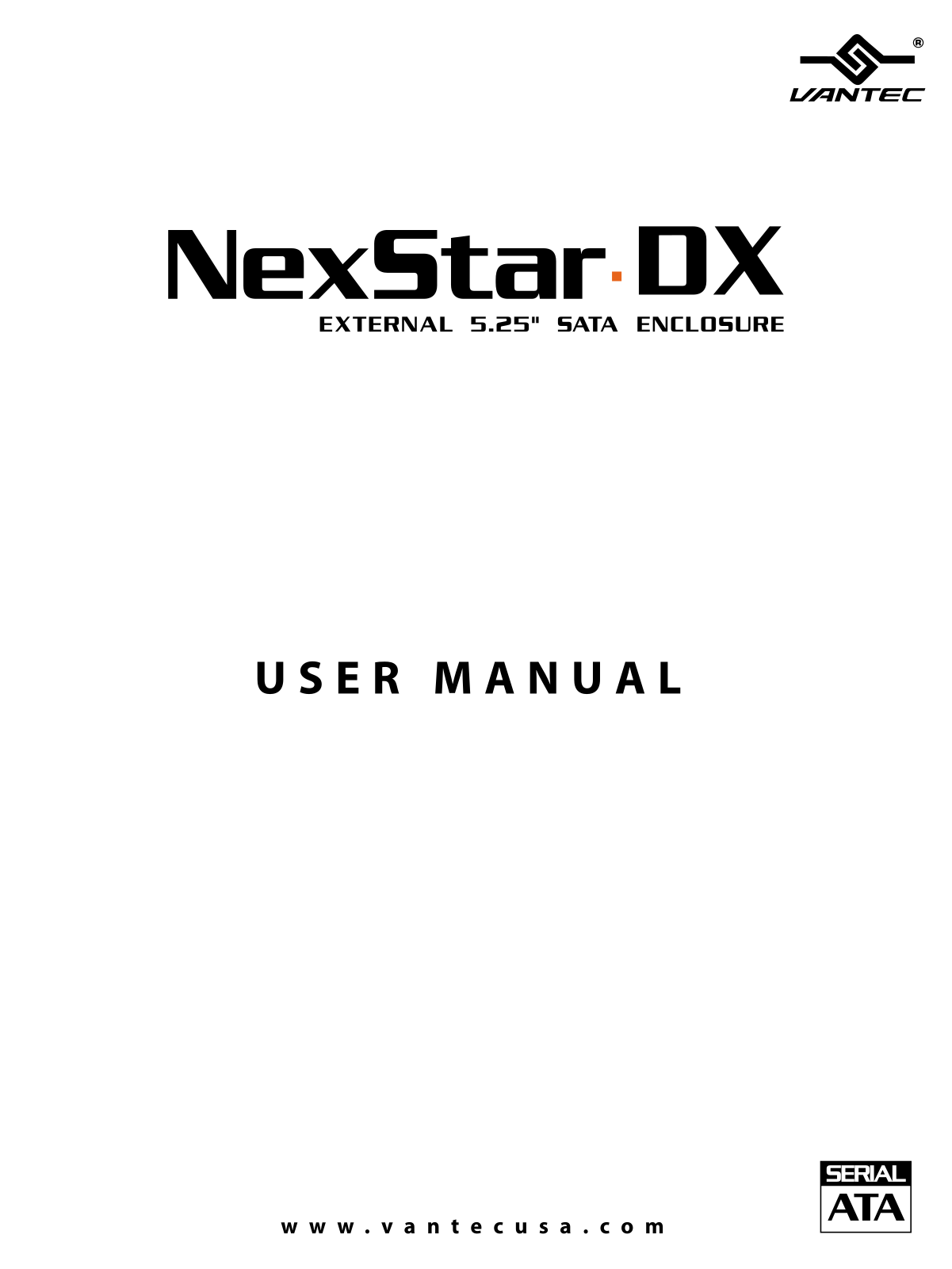 Vantec NexStar DX User Manual