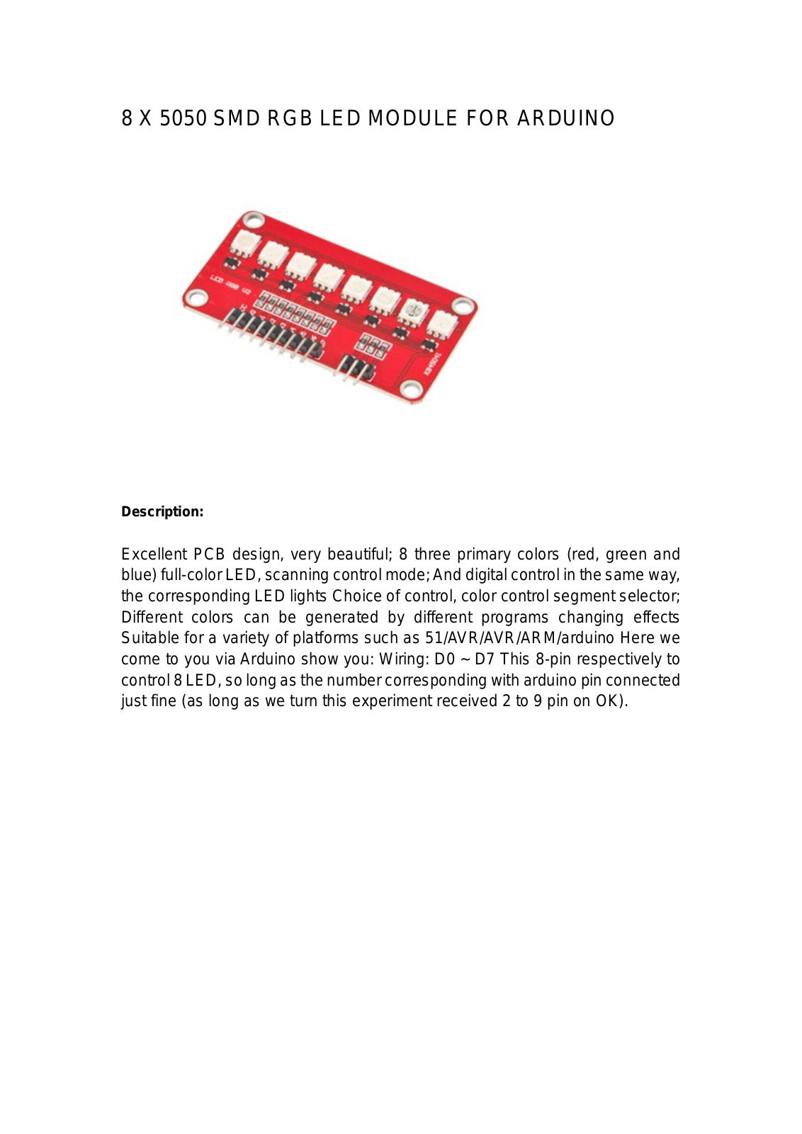 Datasheet DEBO LED 8X5050 Datasheet (FREI) - ManualMachine.com