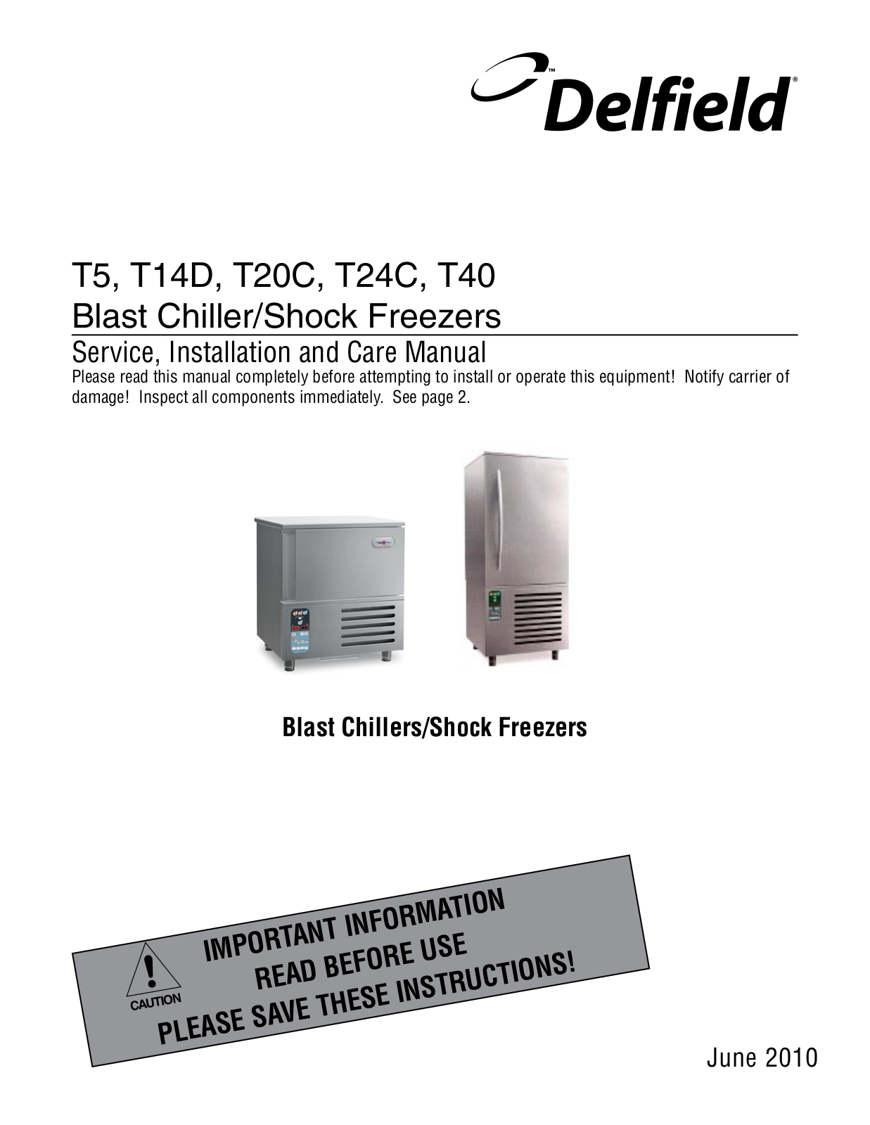 Delfield T24C Service Manual