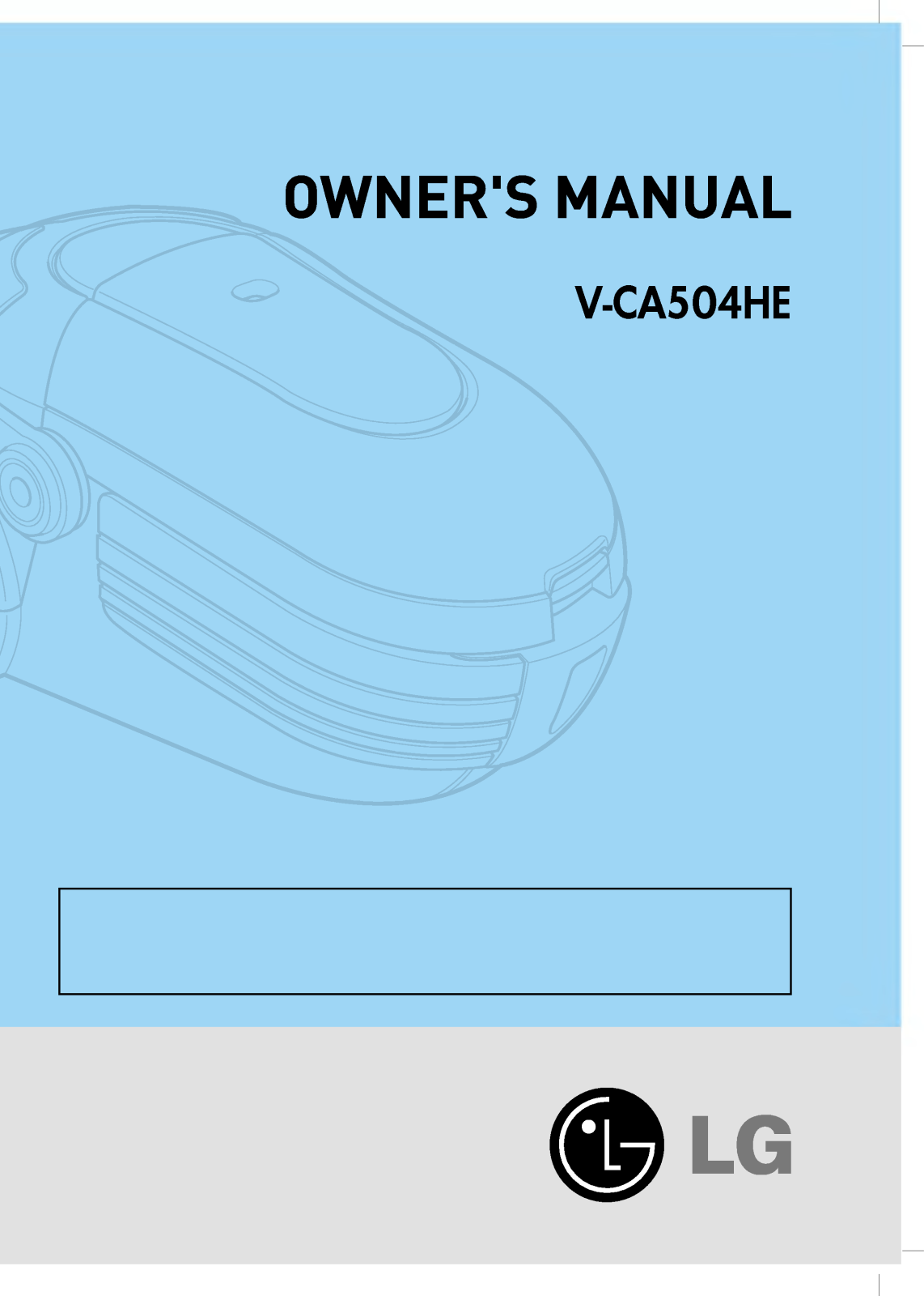 Lg V-CA504HE Owners Manual