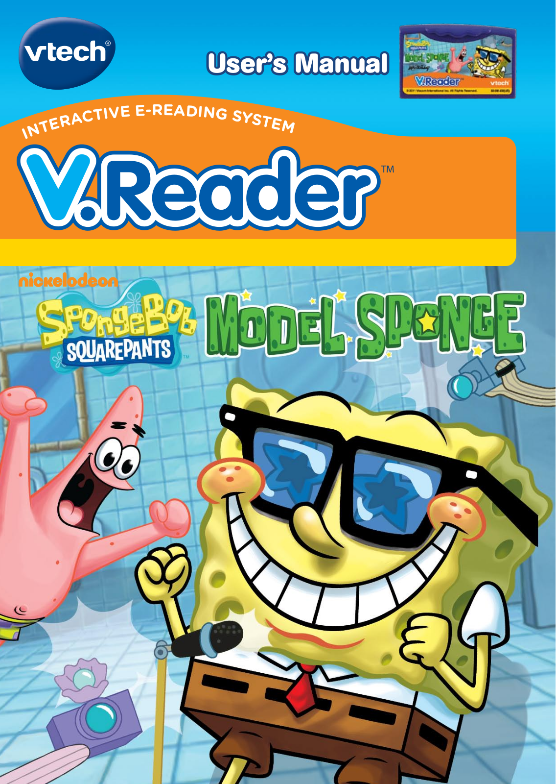 VTech V.Reader Cartridge - SpongeBob CLEARANCE Owner's Manual