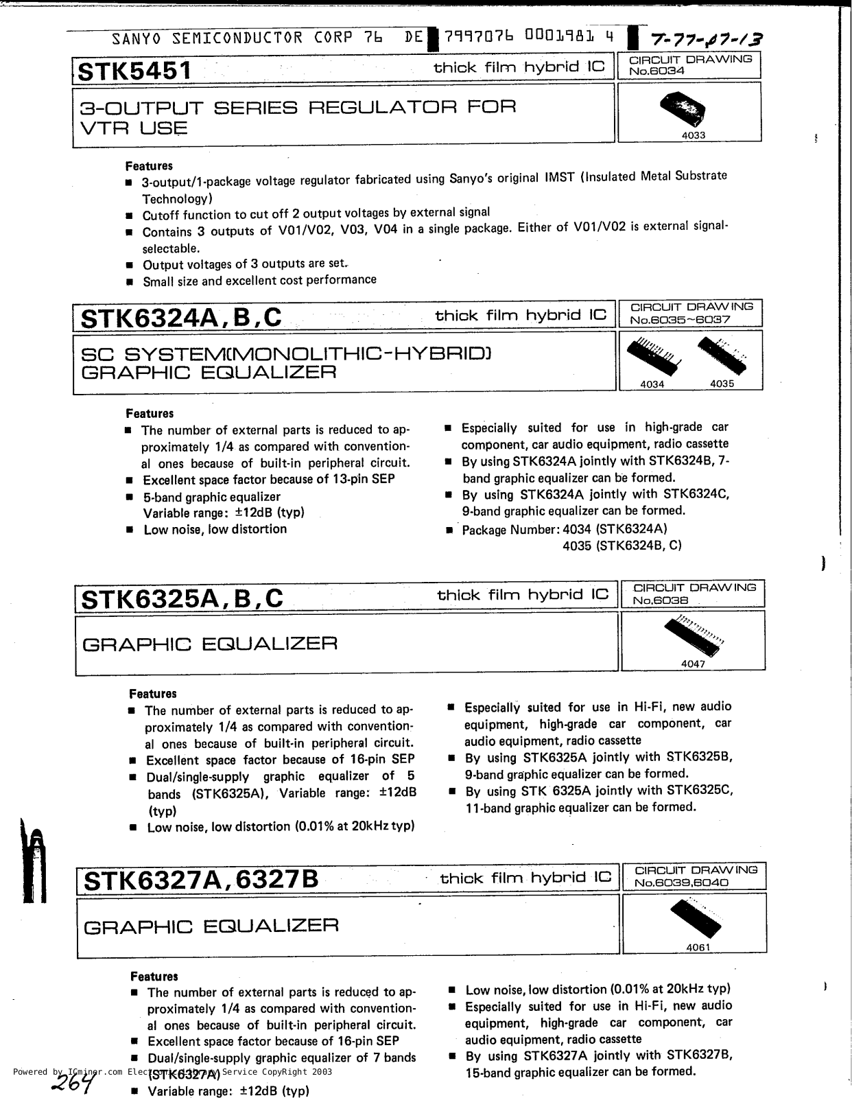 Datasheet STK6352B Specification - ManualMachine.com