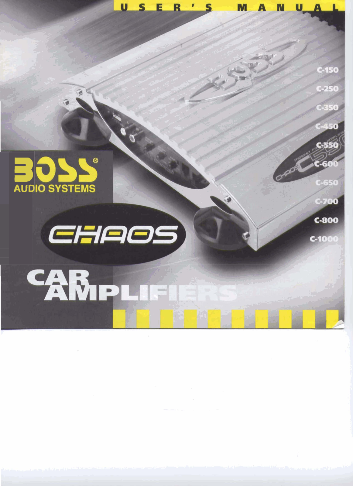 BOSS C700, C450 User Manual