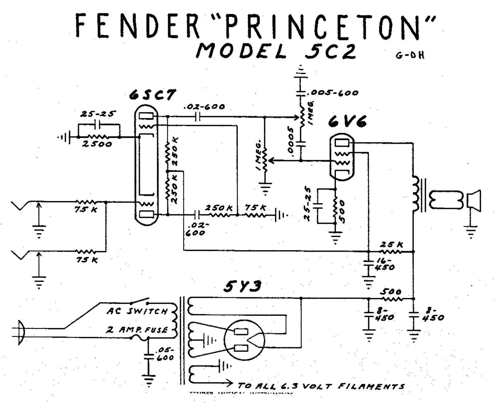 Fender 5c2 schematic