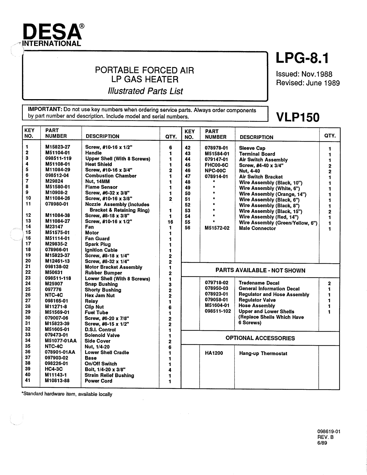 Desa Tech VLP150 Owner's Manual