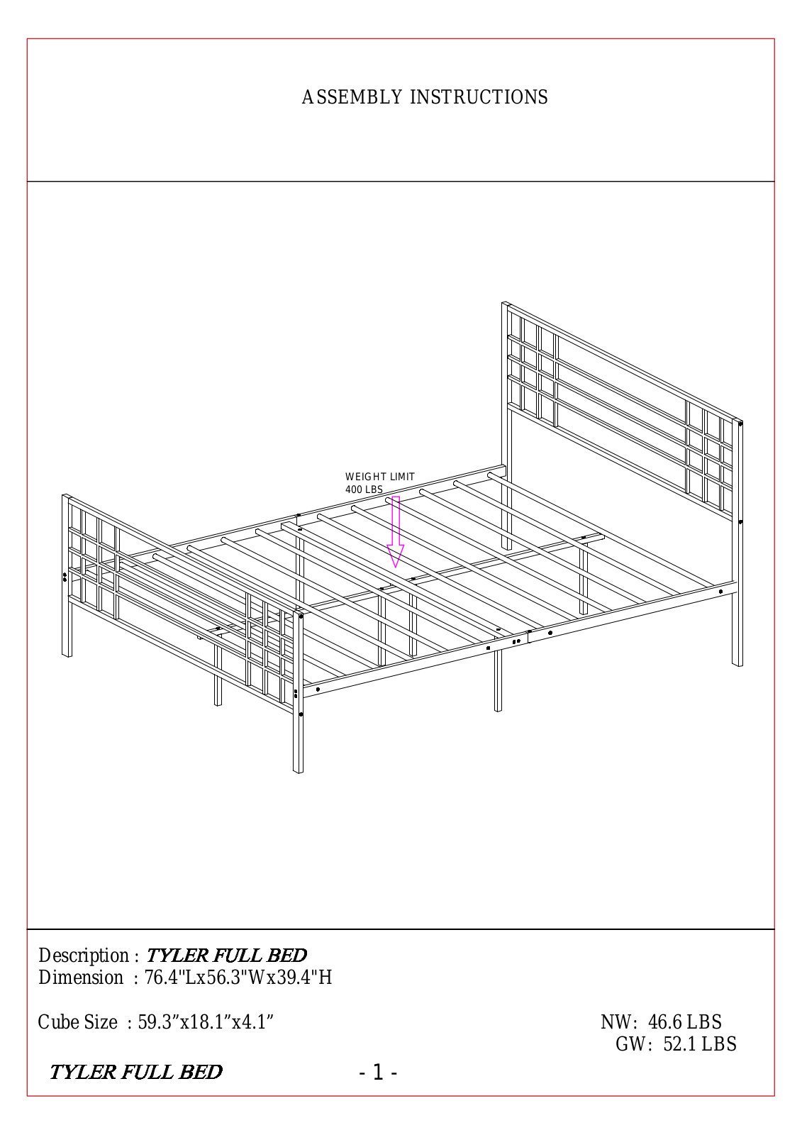 Zipcode Design W007574773 Installation & Assembly - ManualMachine.com