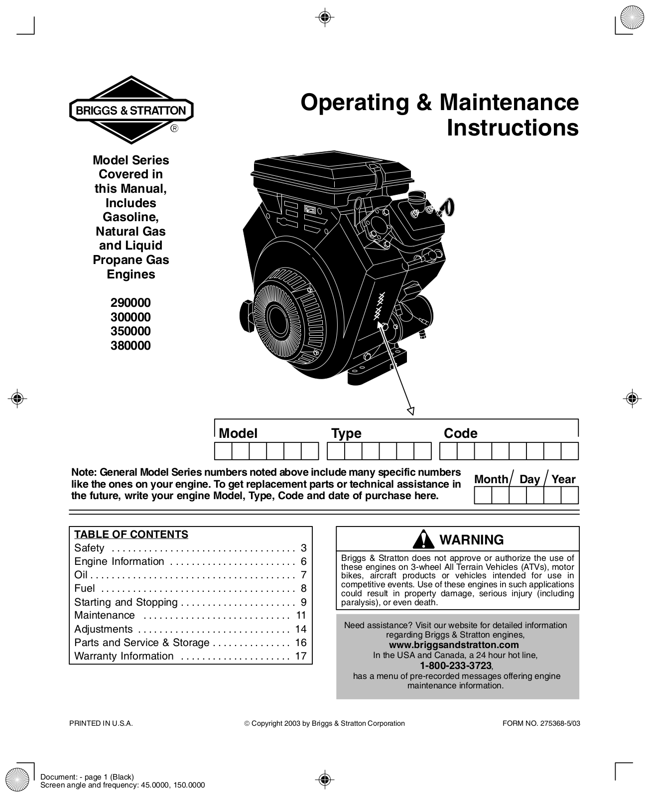 MTD 290000, 300000, 350000 User Manual