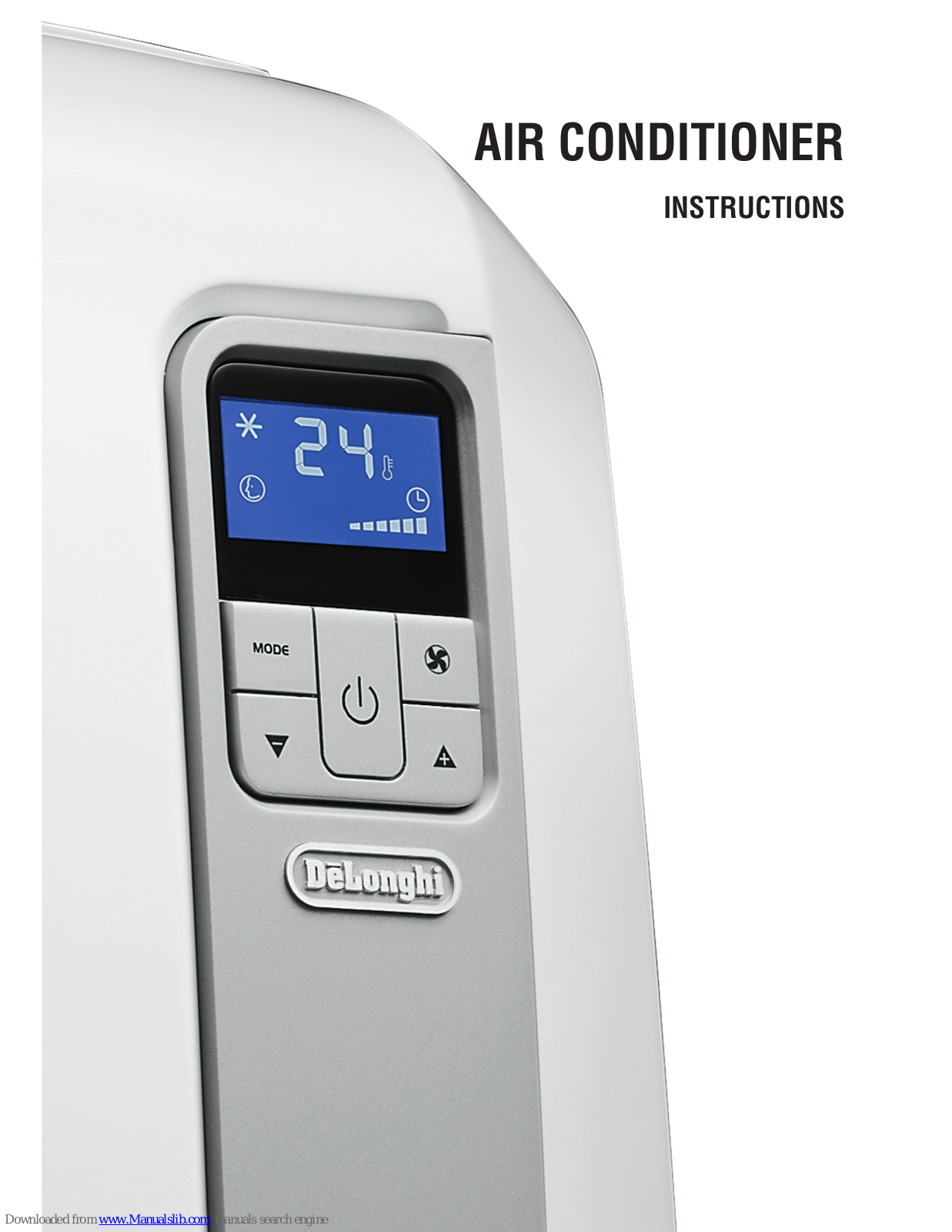 DeLonghi AIR CONDITIONER Instructions Manual