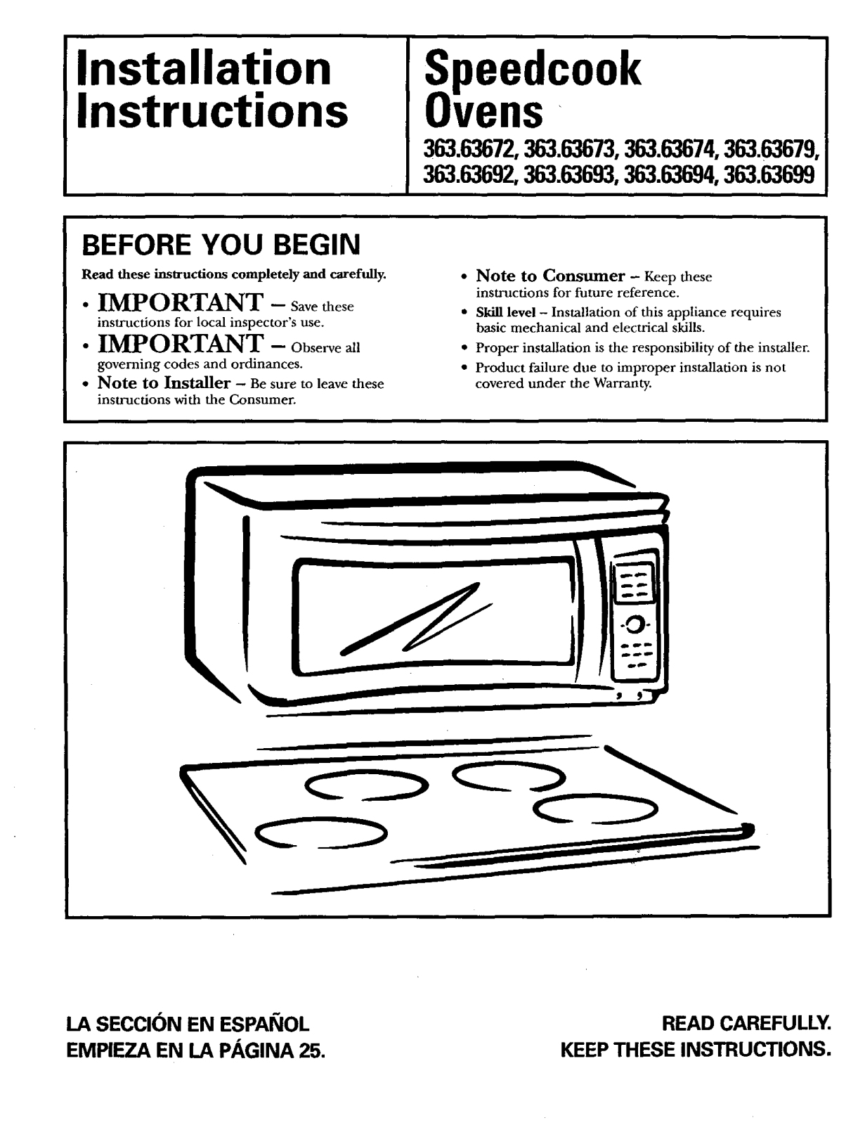 Kenmore Elite 36363694301, 36363699301, 36363673200, 36363674200, 36363679200 Installation Guide - ManualMachine.com