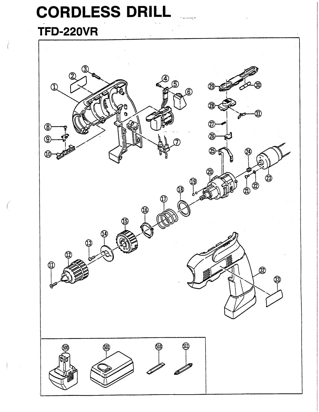 Ryobi TFD220VR User Manual