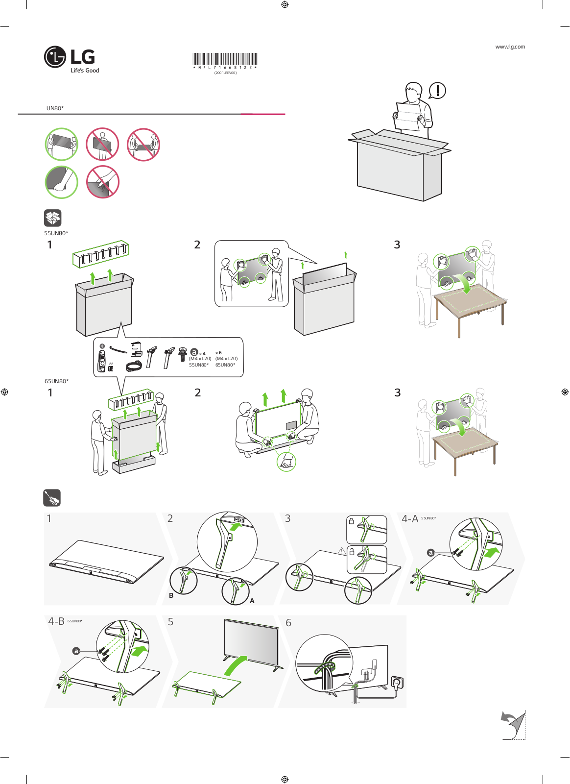 LG 55UN8000PPA, 65UN8000PPA Quick Setup Guide