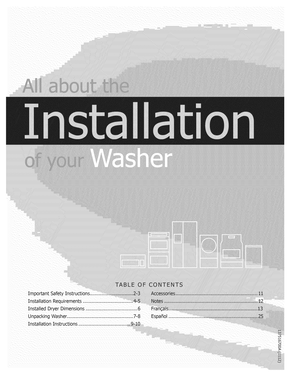 Frigidaire FAFS4073NA0, FAFS4073NR0, FAFS4073NW0, FAFS4174NA0, FAFS4174NR0 Installation Guide - ManualMachine.com