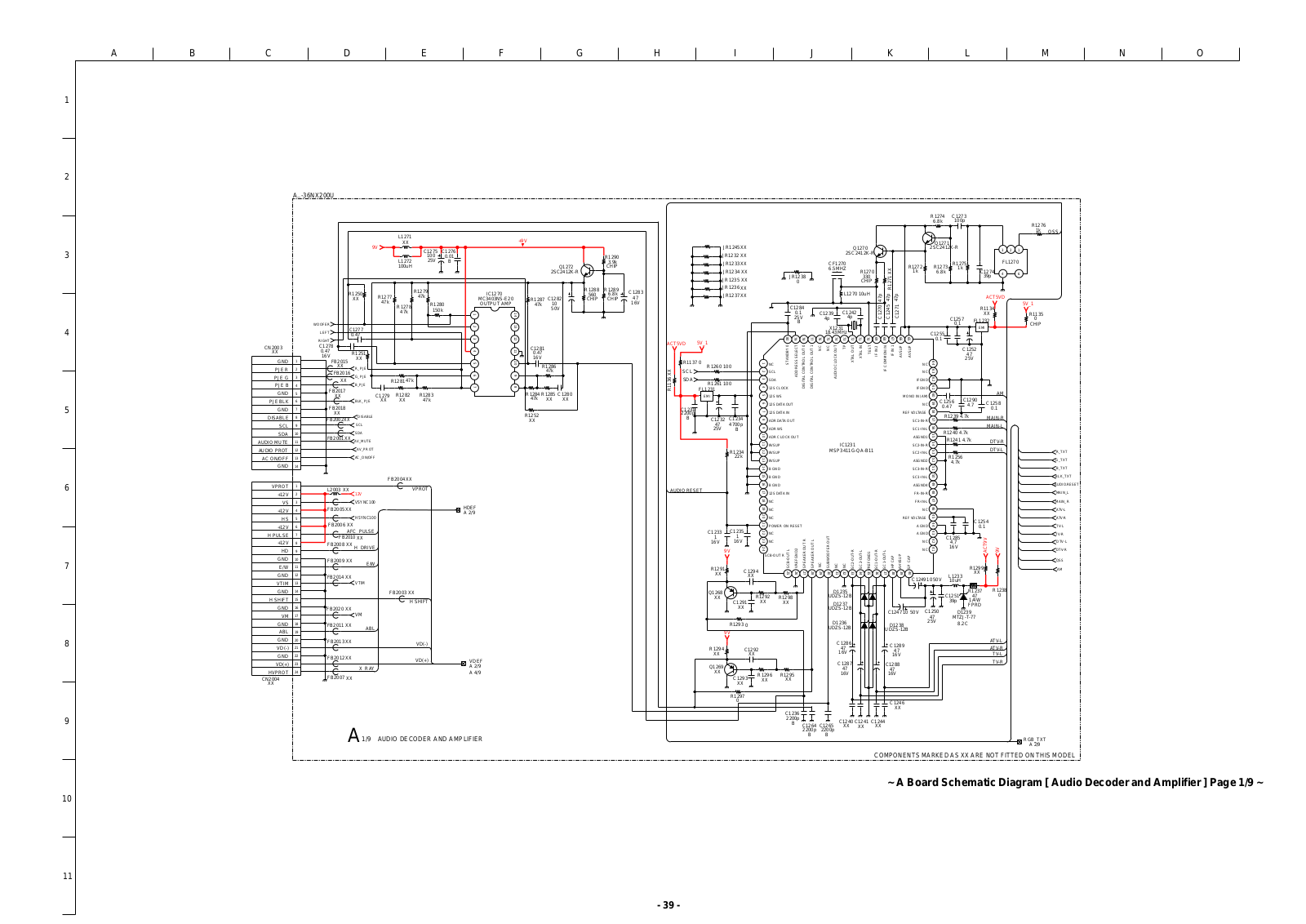 Sony KD-36NX200U Schematic