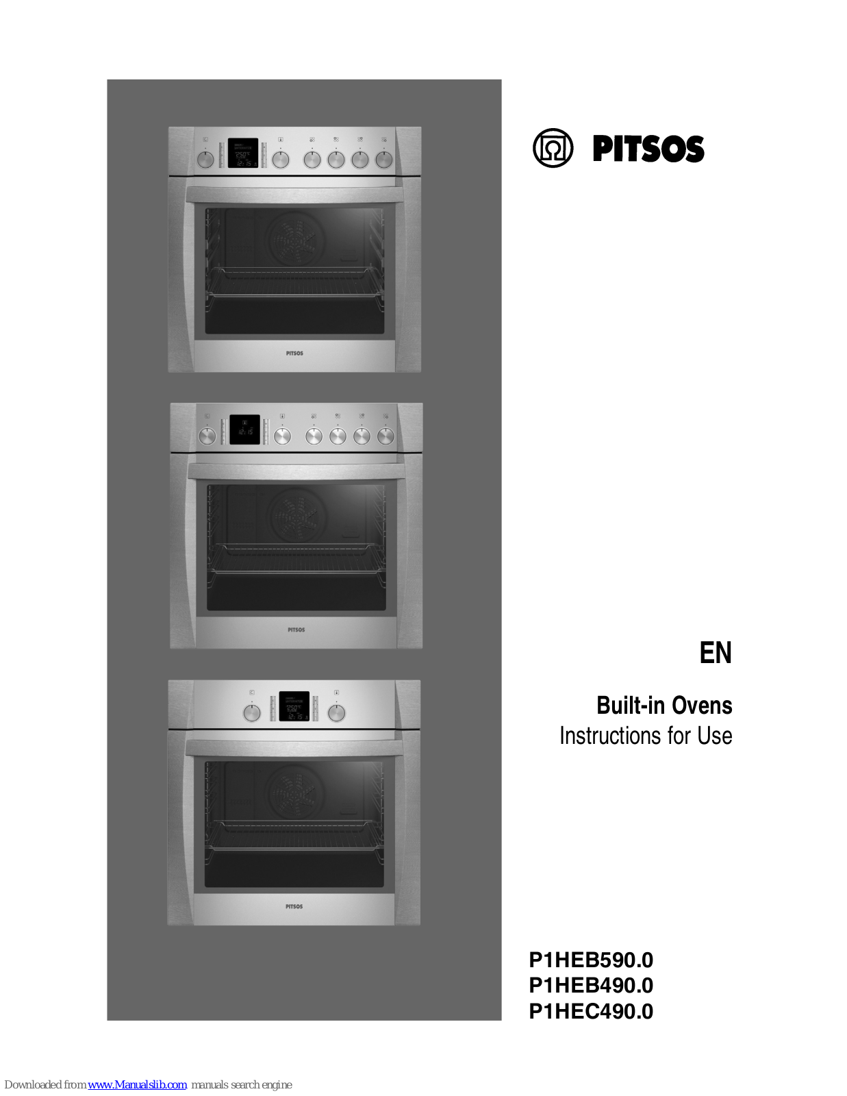 PITSOS P1HEB59050, P1HEC49050, P1HEB590.0, P1HEB490.0, P1HEC490.0 Instructions For Use Manual