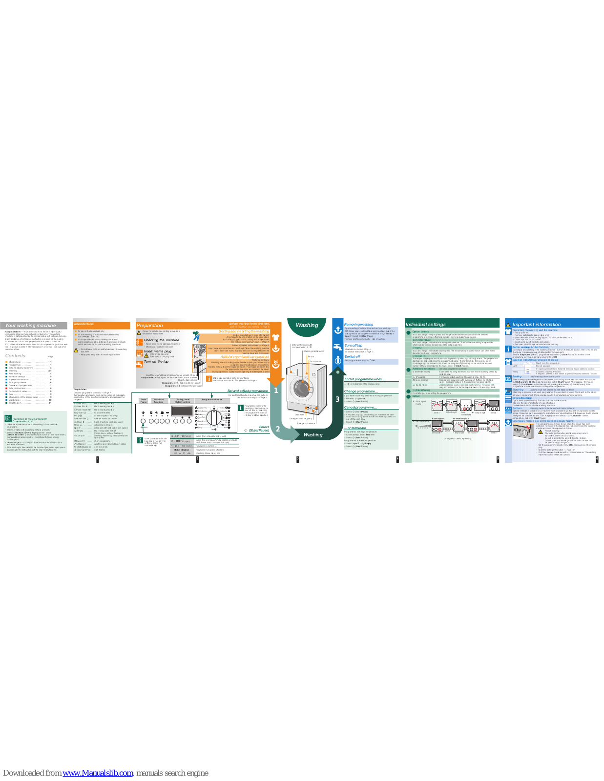 Siemens W5440X0,W5440X0 Operating Instructions Manual