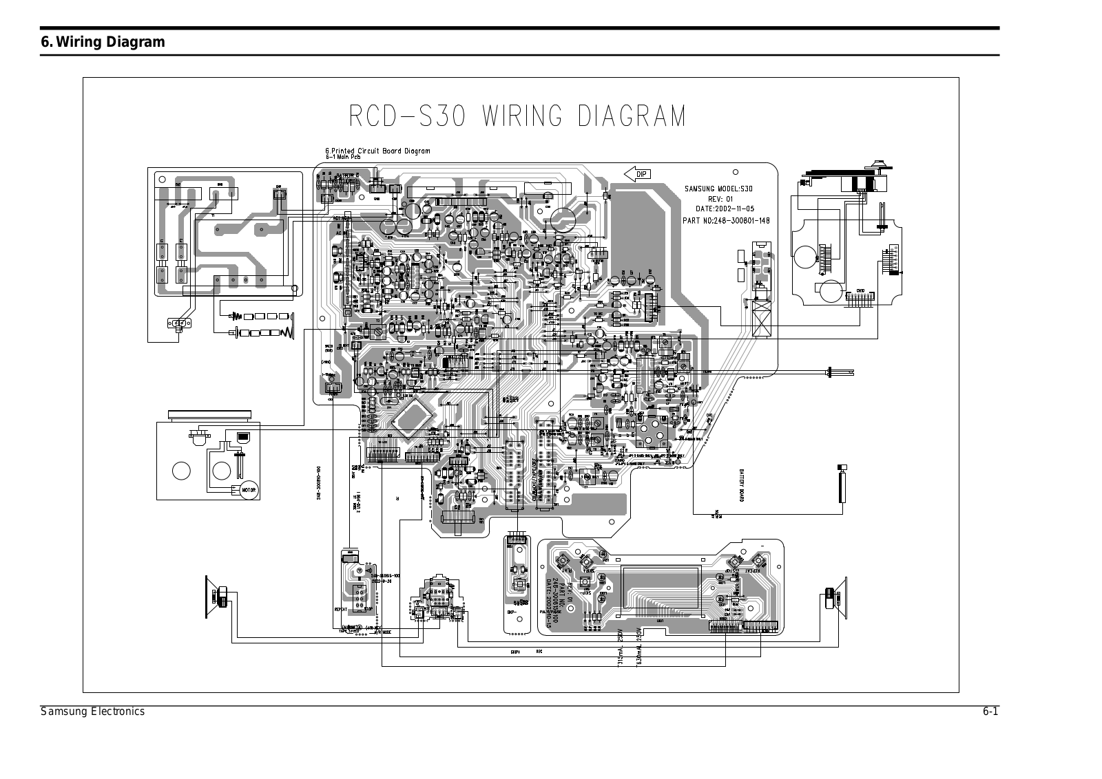 SAMSUNG RCD-S30 Schematic Wiring Diagram