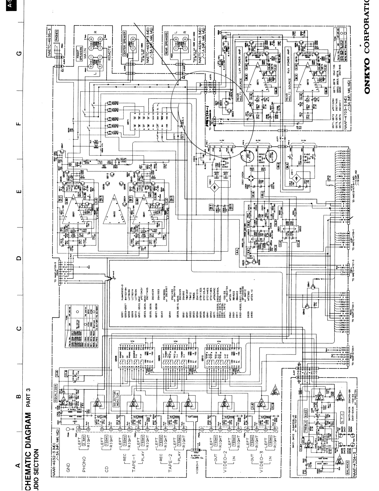 Onkyo ASV-610 Schematic