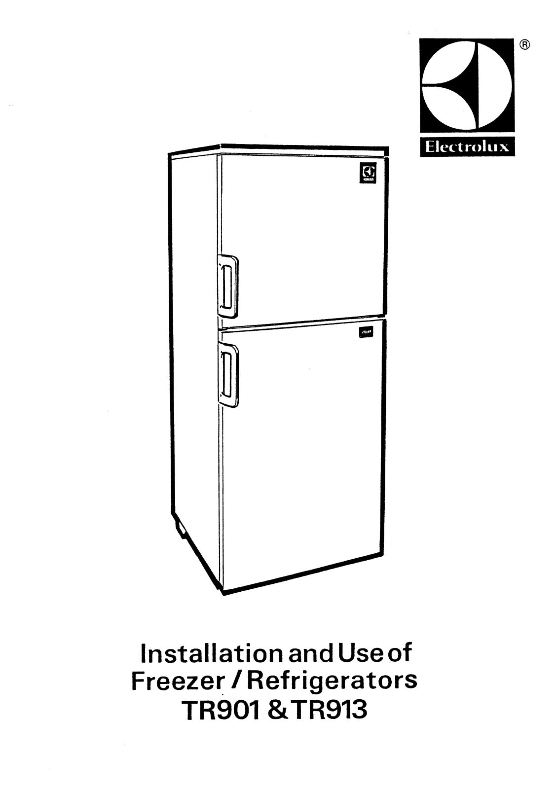 Electrolux TR901B, TR901A User Manual