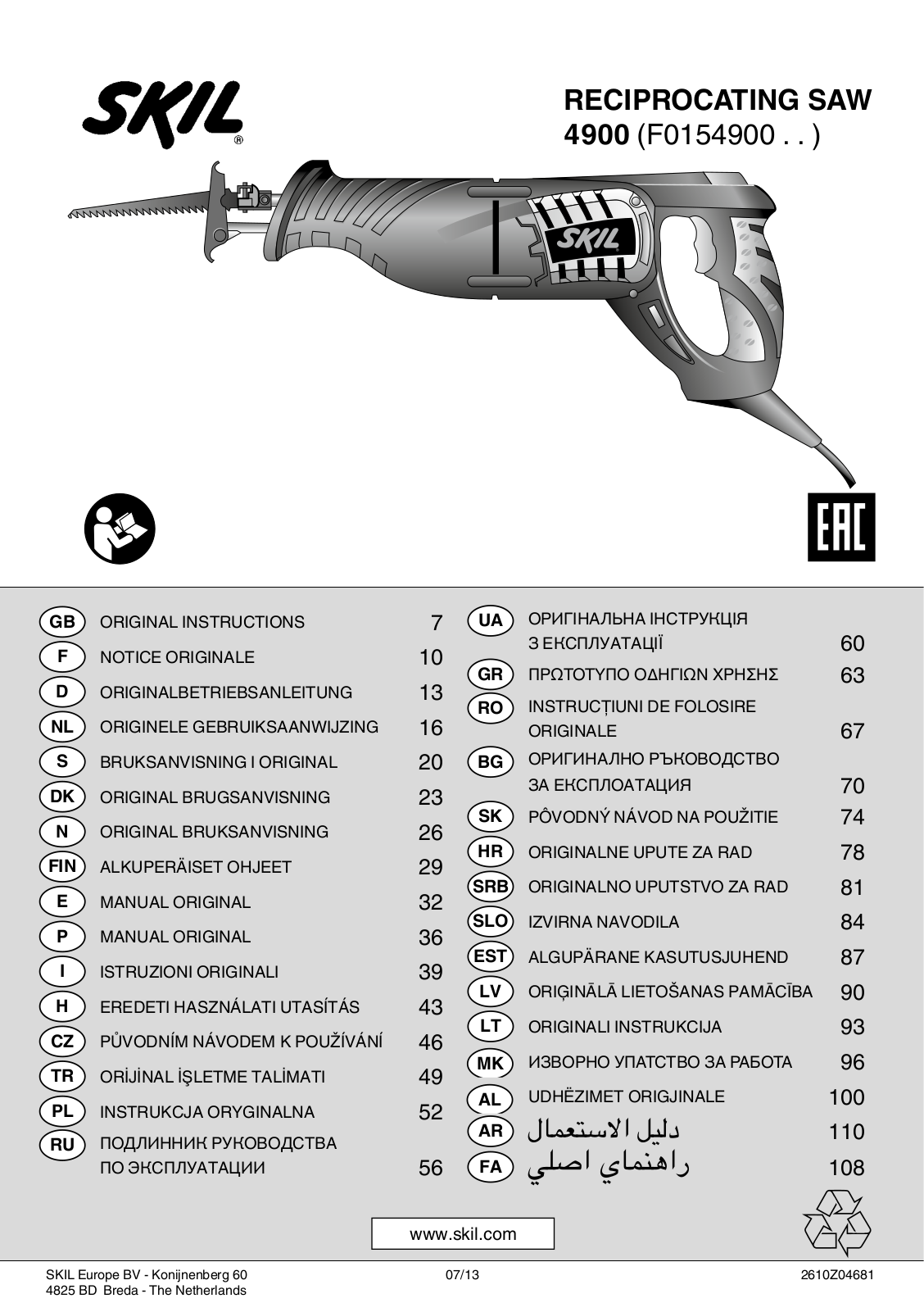 Skil 4900 AA User Manual