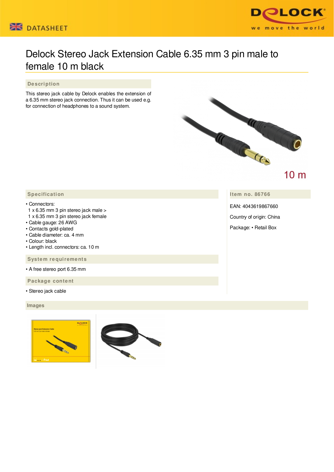 DELOCK 86766 Datasheet - ManualMachine.com