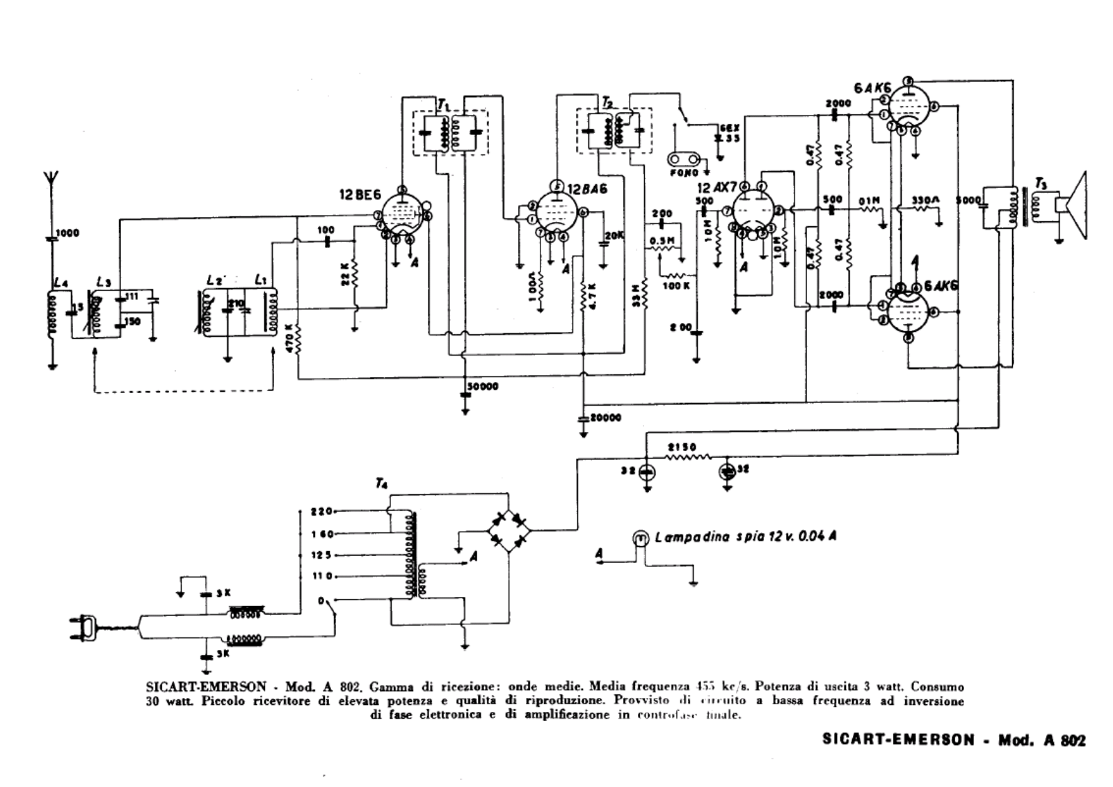 Emerson a802 schematic