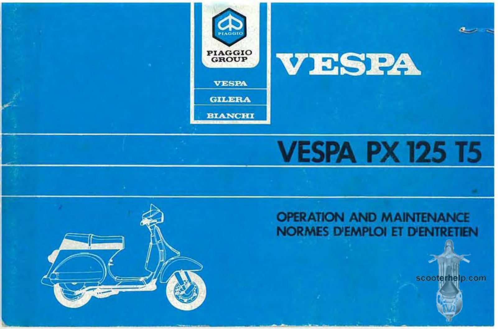 Vespa PX 125 T5 Owner's manual