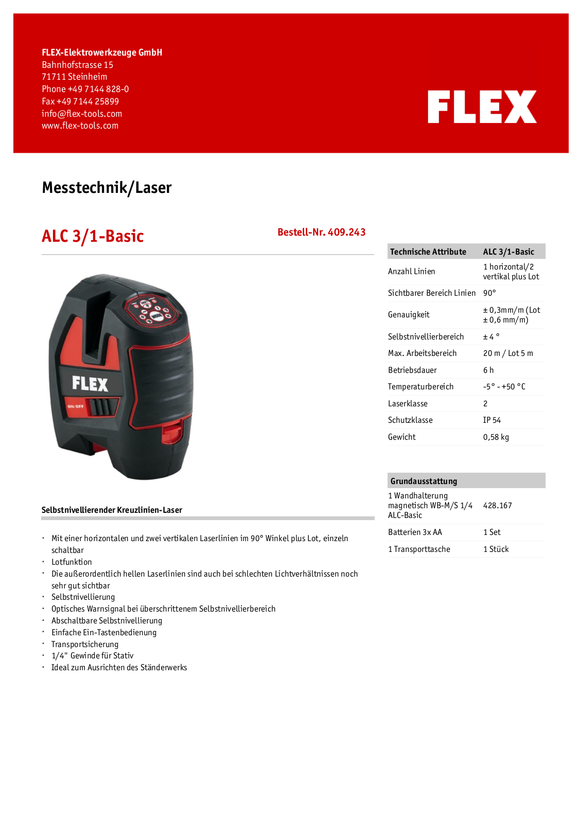 Flex ALC 3-1 Basic User Manual