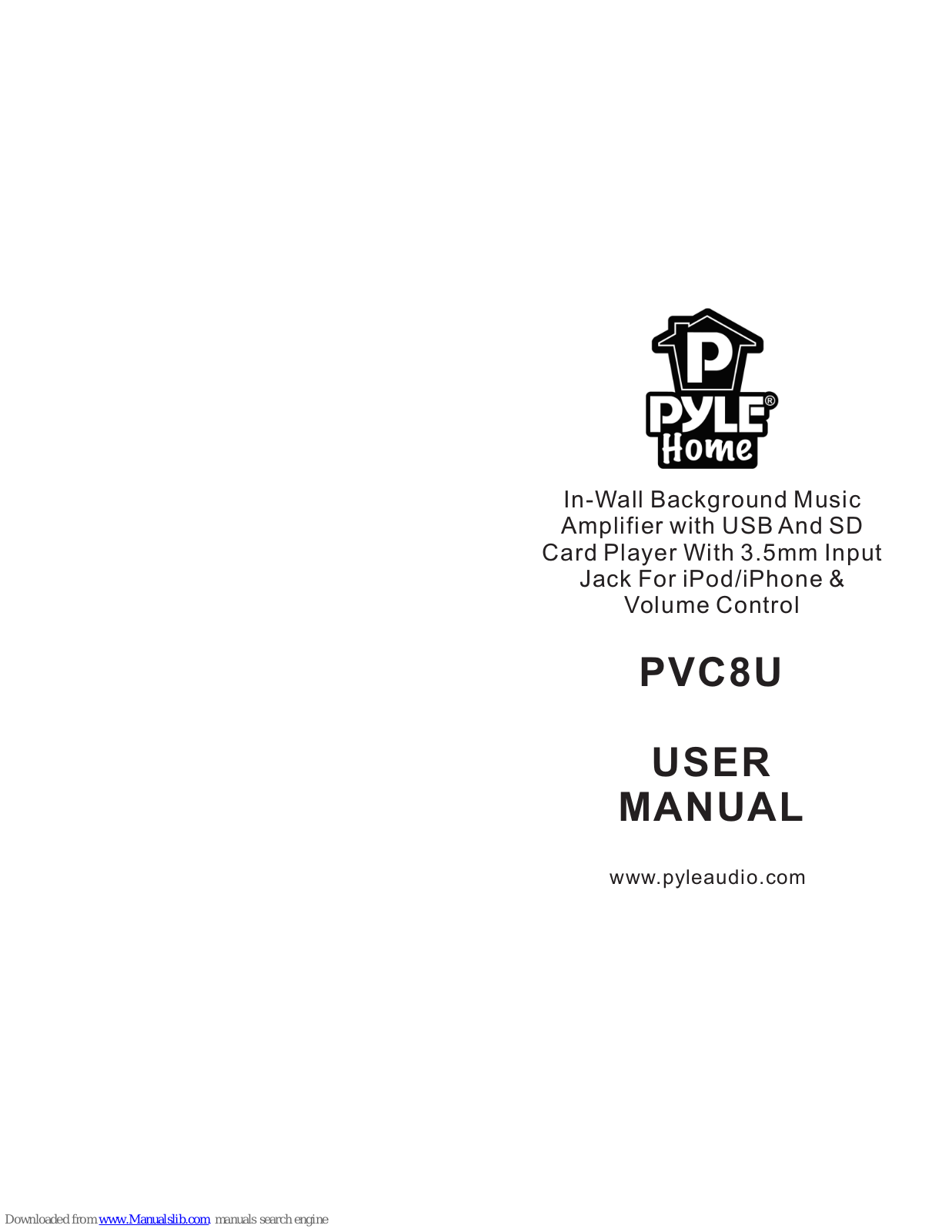 Pyle PVC8U User Manual - ManualMachine.com