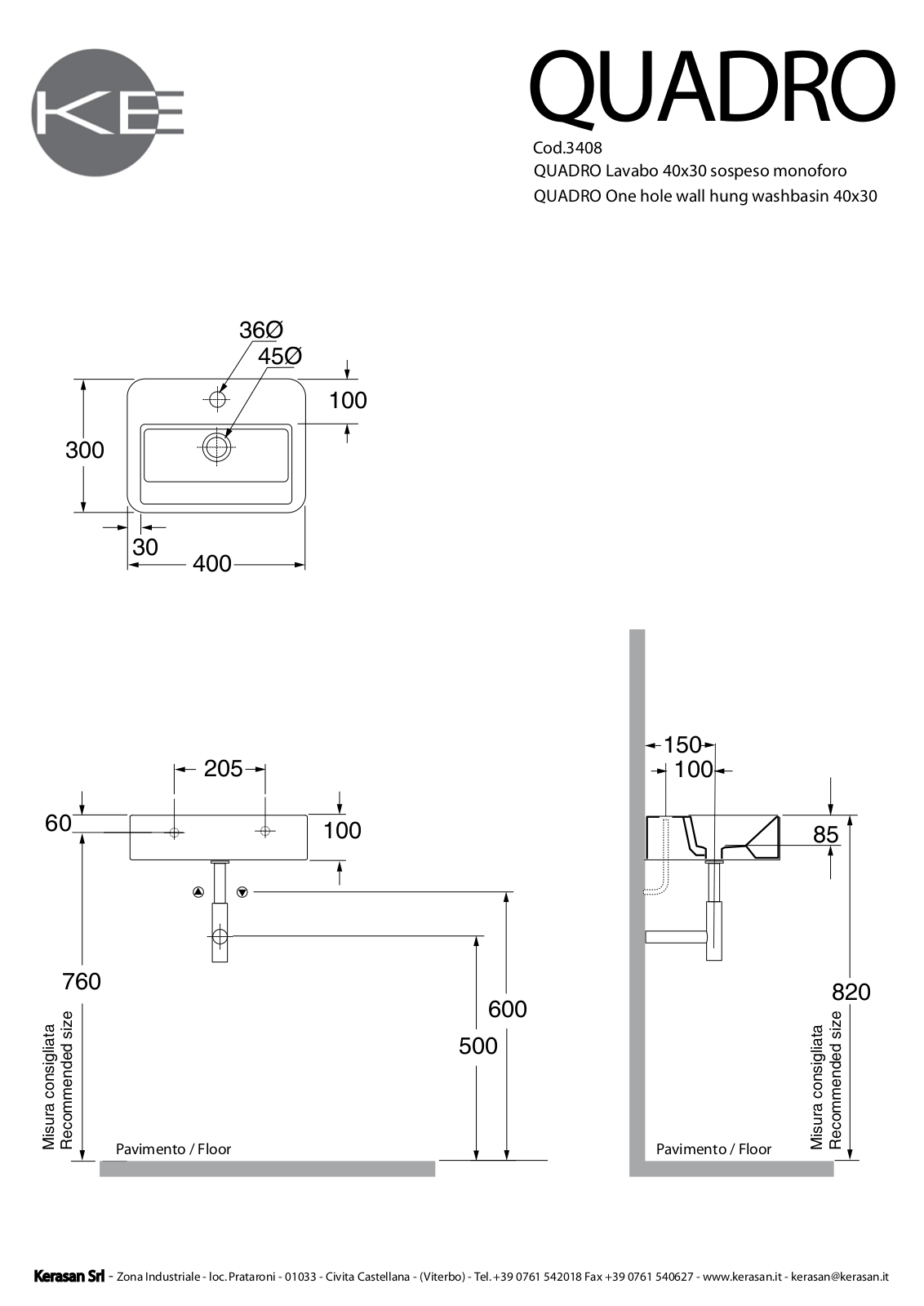 WS Bath Collections WSO2156 Specifications - ManualMachine.com