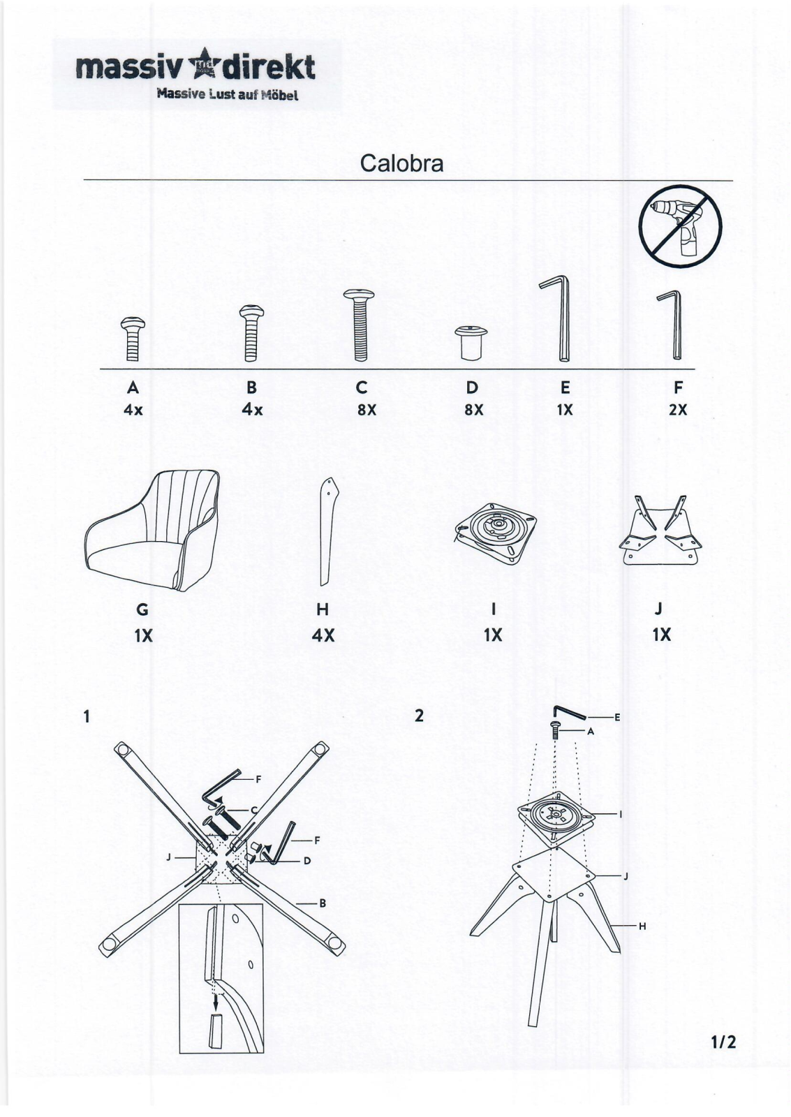 Home affaire Sa Calobra Assembly instructions