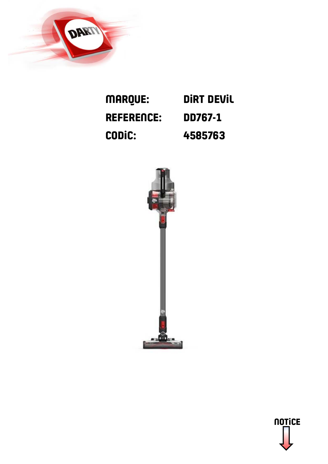 Dirt devil DD767, DD777 User Manual