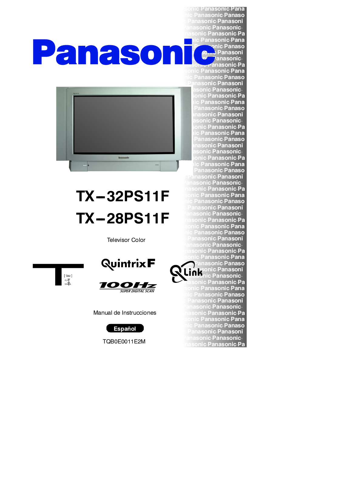 PANASONIC TX-32PS11F, TX-28PS11F User Manual