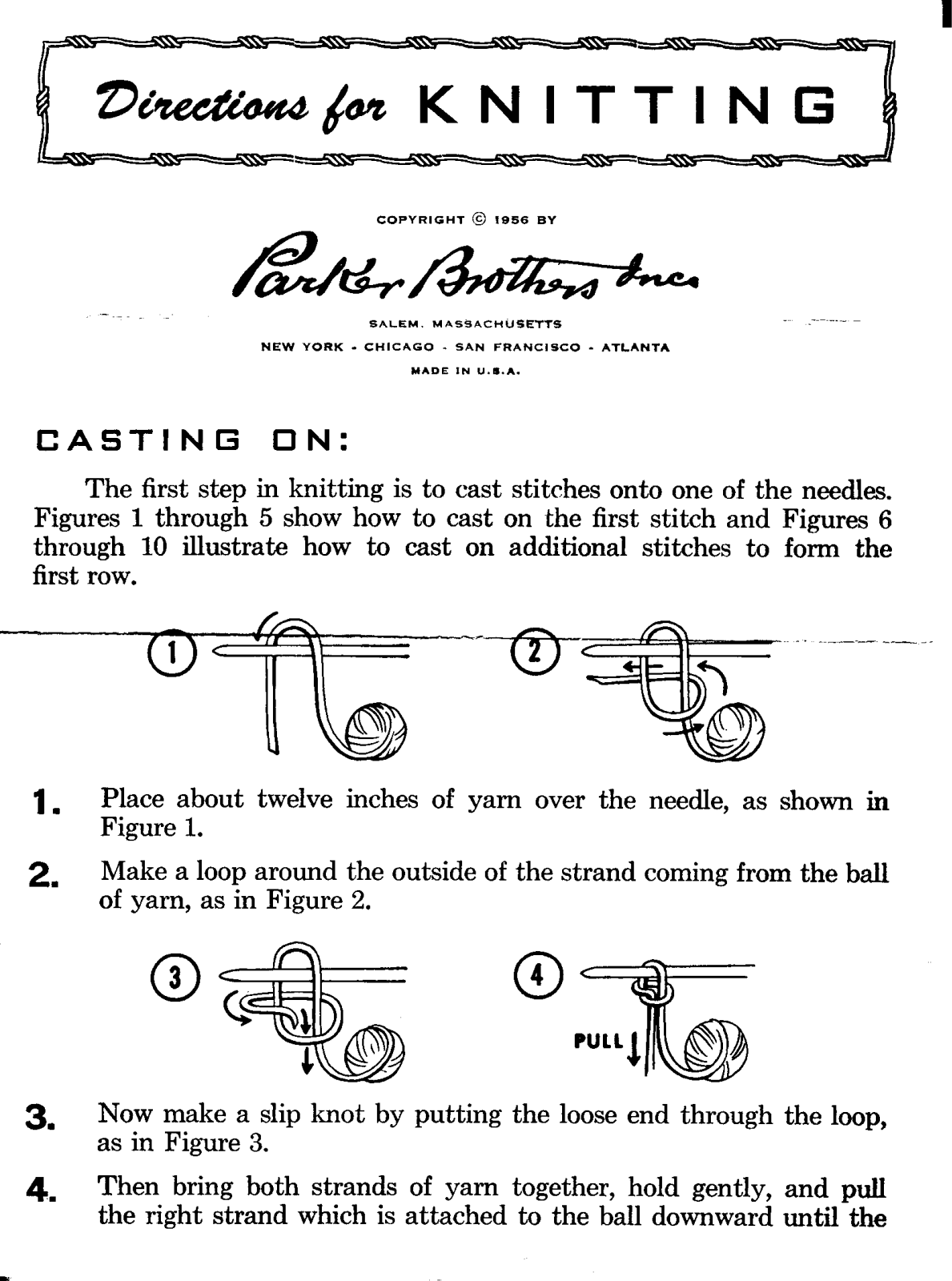 Hasbro KNITTING User Manual