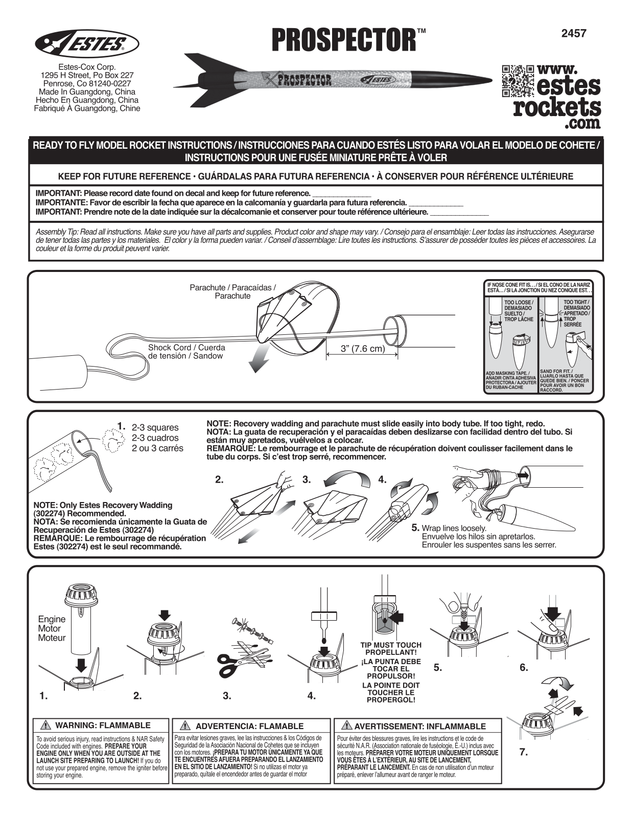 ESTES Prospector User Manual