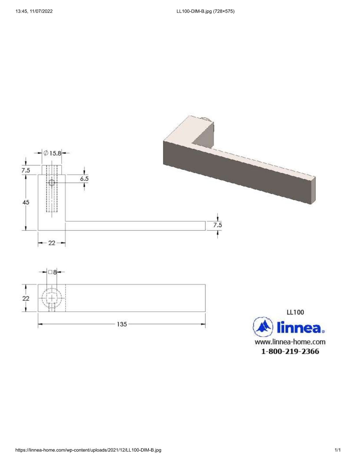 Linnea LNNE2249 Dimensions - ManualMachine.com