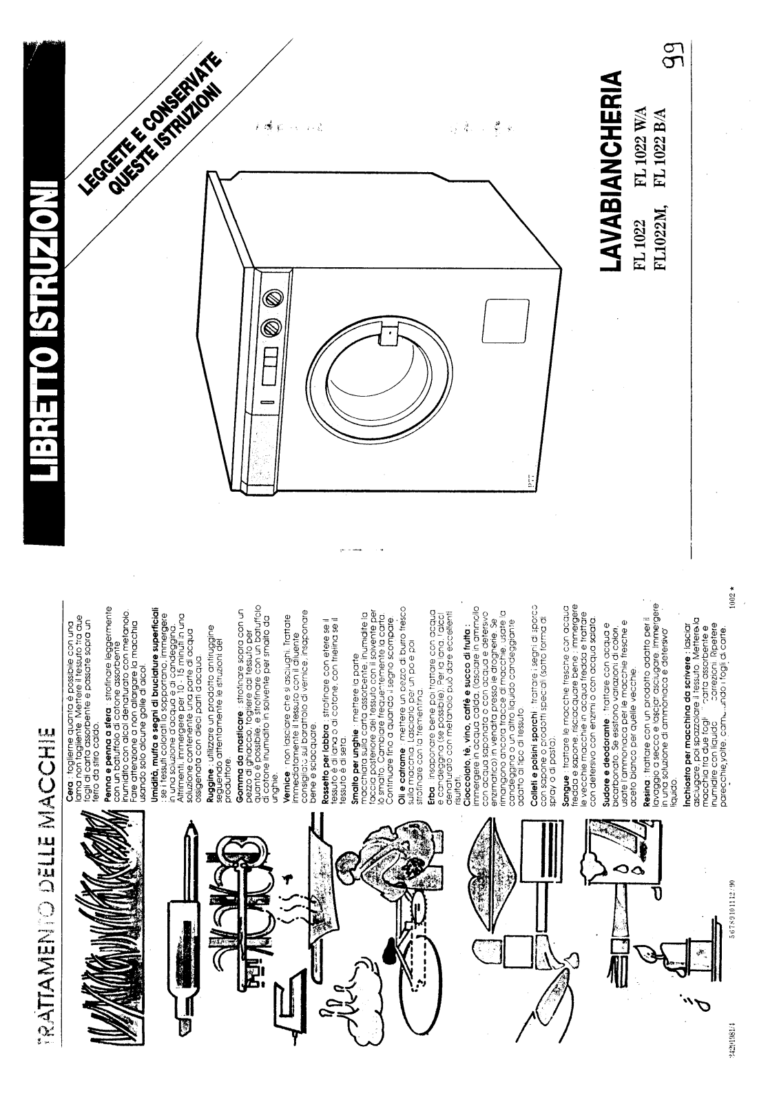 Zanussi FL1022W User Manual