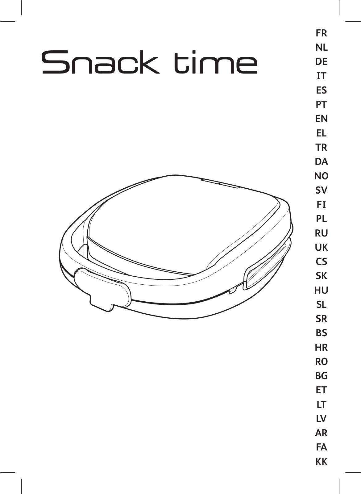 Tefal snack time User Manual