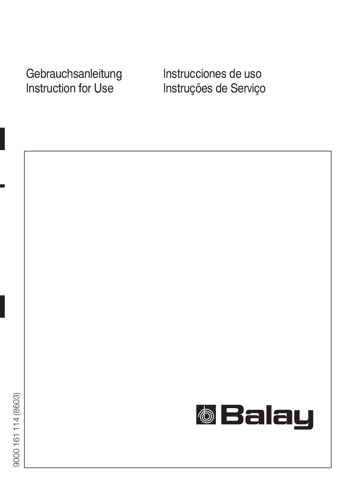 Balay 3GUB3252 User Manual