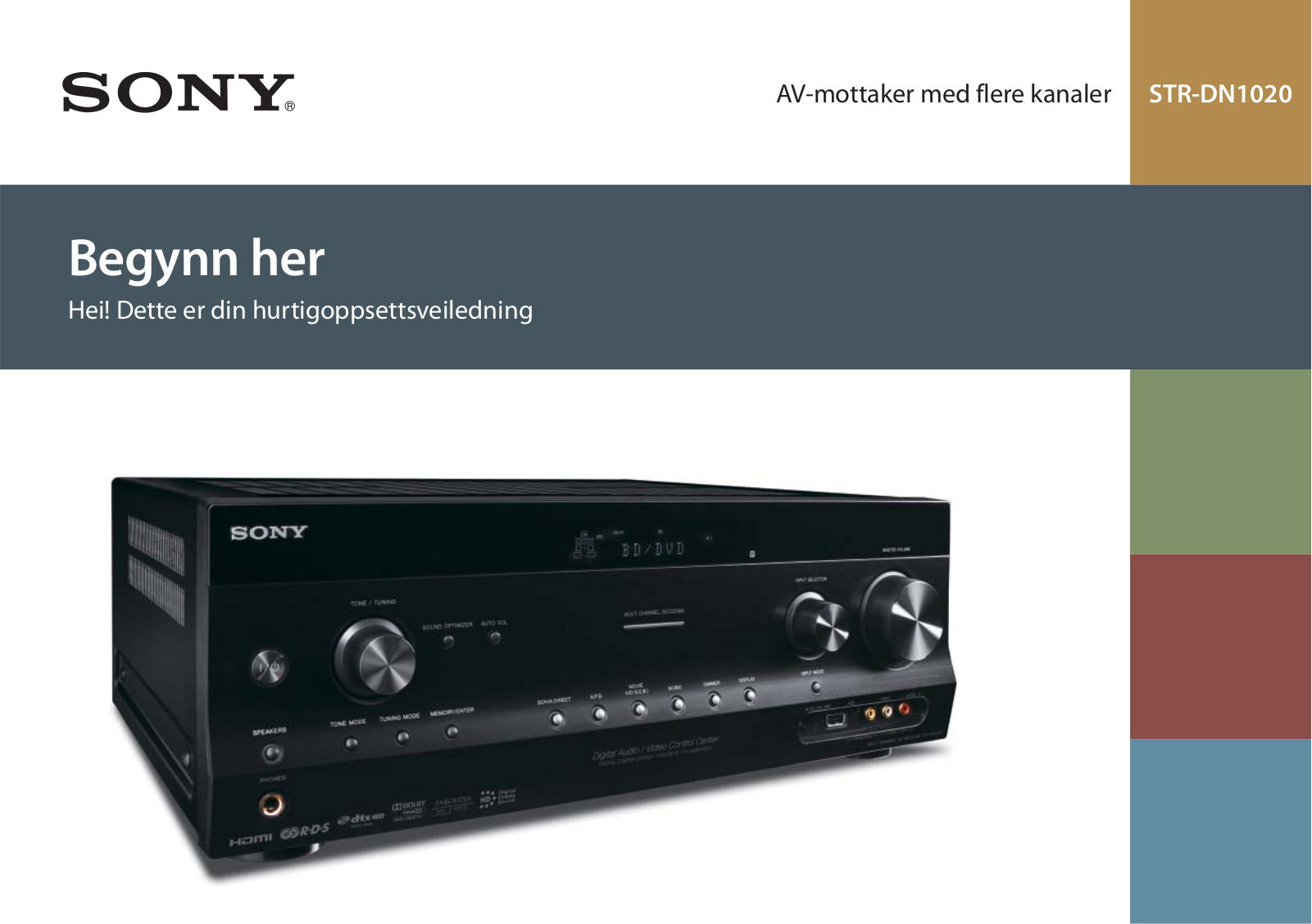 Sony STR-DN1020 User Manual