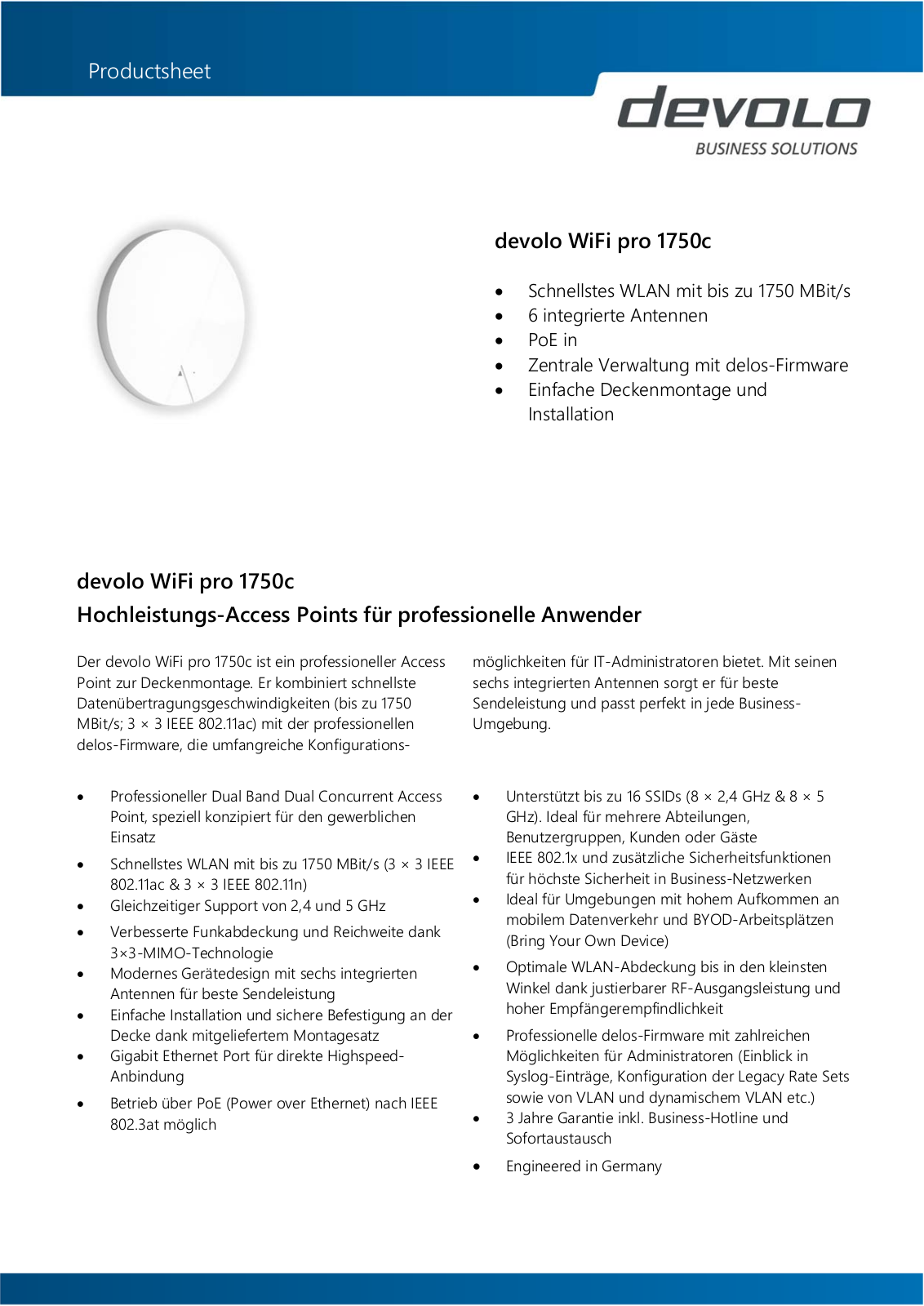 devolo WiFi pro 1750c User Manual